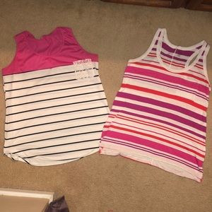 Two Stripe Sleeveless Tops